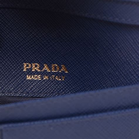 prada blue wallet|prada saffiano envelope wallet.